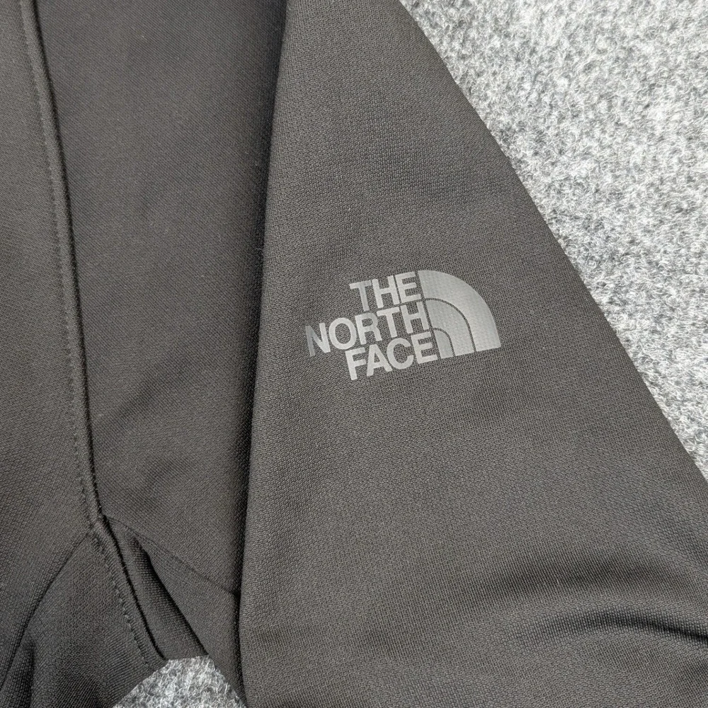 The North Face Mens Full Zip Fleece Jacket Black Mock Neck Size Medium SKU 611